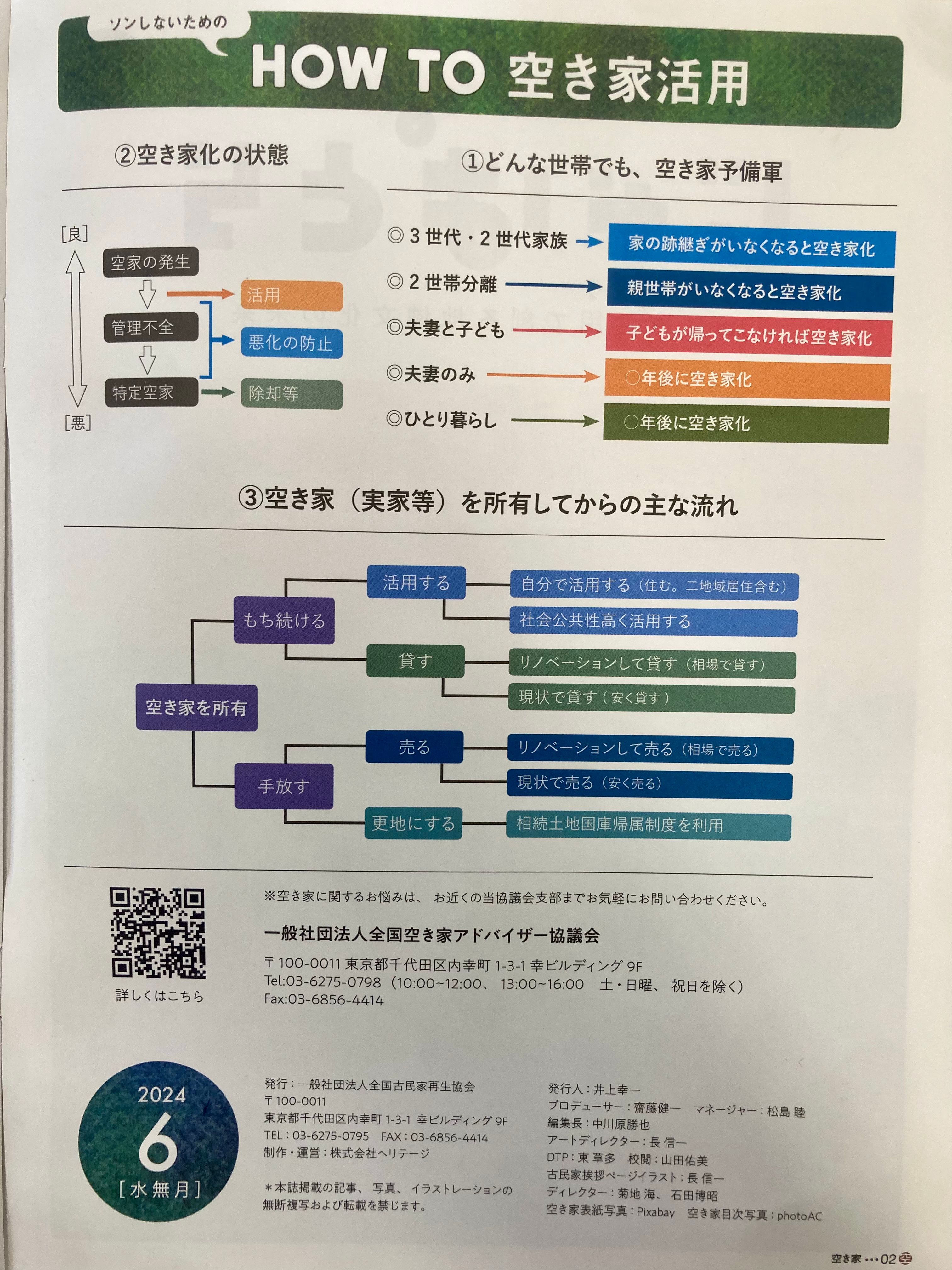 空き家アドバイザー協議会のじゃぱとら６月号についてー学び続ける相続円満相談室ー